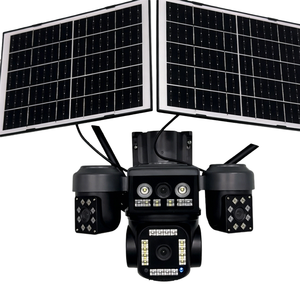 Real 4-Lens AOV Low-Power Solar CMOS 5MP IP66 Waterproof PTZ Full-Color <b>Night</b> Outdoor Security <b>Camera</b> Siren Speaker Hieasy App - Product Image 4