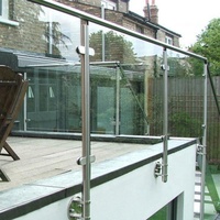 Rampe d'escalier en acier inoxydable AISI304/AISI316, design moderne pour balcon d'appartement
