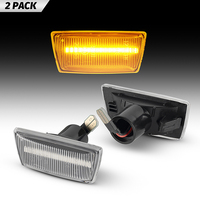 2Pcs Lentille transparente LED Accessoires de voiture Lampe de position latérale à LED pour Opel Adam Astra H Corsa D