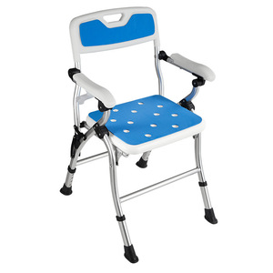 Chaise de douche pliable en alliage d'aluminium, capacité de 150 kg, siège de salle de bain antidérapant pour personnes âgées et femmes enceintes - Product Image 5