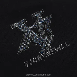 Diamantes de imitación con letras personalizadas, bordado con logotipo de amor, planchado en calor, para ropa