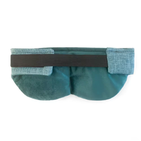 Coussin oculaire lesté personnalisé, pliable et portable, à double tissu avec graines pour la méditation, le yoga et le soulagement des douleurs oculaires
