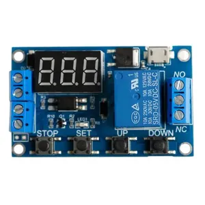 Réglable 6-30V DC 12V 24V Temporisation Relais Module Commutateur Déclencheur Circuit Minuterie Cycle