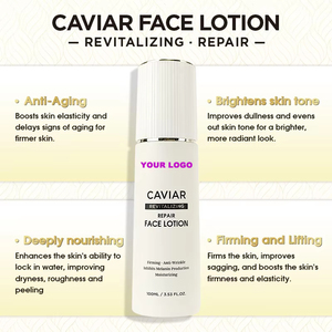 Lotion pour le visage à l'extrait de caviar biologique végétalien, collagène, rétinol, hydratante, anti-rides, réparatrice de la peau, sans sulfate, niacinamide - Product Image 2