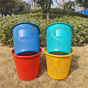 Laundry <b>Basket</b> Round Plastic <b>Stackable</b> Storage <b>Basket</b> For Clothes Organizer Household Use - Product Image 1