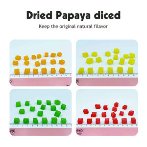 مكعبات أناناس مجففة مصنوعة حسب الطلب من البابايا بأحجام مختلفة من المصنع الصيني - Product Image 3
