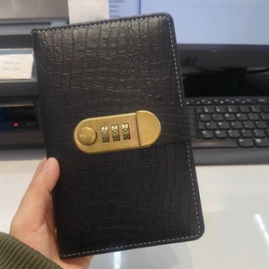 A6 Transparent Budget Binder Money Saving Planner <b>Expanding</b> Wallet 50 PP Sheets Faux Leather Cover Lock Design Cash Envelope - Product Image 6