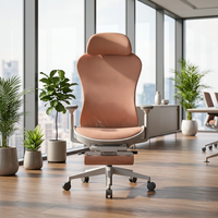 Chaise de bureau moderne à dossier haut en maille respirante, appui-tête réglable, accoudoirs 3D, pivotante, pour le travail à domicile