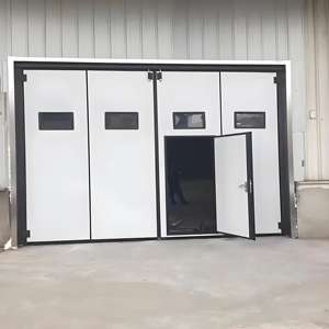 Panneau sandwich en acier industriel méga coulissante automatique Porte pliante pour hangar entrepôt - Product Image 5