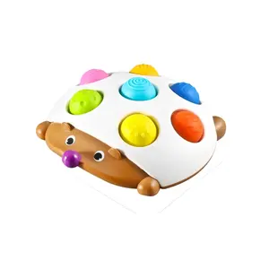 Baby Montessori Soft Fidget Sensory Toy Hedgehog Simple Dimple Tactile Developing Finger Exercise Board Toy For Baby 0 36 Months