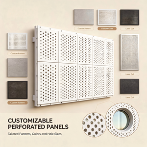Système de toiture perforé en aluminium, panneau de façade décoratif pour centre commercial et salle d'exposition - Product Image 5
