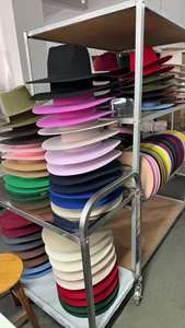 Sombreros de Moda Estilo Indiana Jones en Stock USA Texas de <span class=keywords><strong>Fieltro</strong></span> de Lana al Por Mayor Sombrero Vaquero Occidental Unisex - Product Image 5