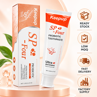 Dentifrice Blanchissant Probiotique Naturel Sans Fluorure Personnalisé OEM, Élimination des Taches, Nettoyage Buccal, Pâte Dentifrice Blanchissante