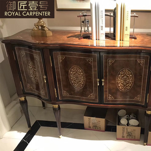 Meuble d'entrée en bois massif sculpté de <span class=keywords><strong>style</strong></span> européen américain, grand buffet pour salon, inspiré de l'Angleterre - Product Image 3