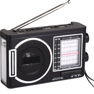 วิทยุพกพาแบบชาร์จไฟได้ ผลิตจากวัสดุ ABS รองรับคลื่น FM AM SW พร้อมบลูทูธ ช่องเสียบ TF USB เล่น MP3 และไฟฉาย LED สำหรับใช้งานกลางแจ้ง ทนทาน - Product Image 2