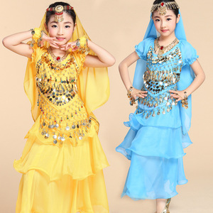 Sıcak satış profesyonel egzotik dans kostümleri kızın oryantal dans <span class=keywords><strong>Bollywood</strong></span> performans kıyafeti - Product Image 3