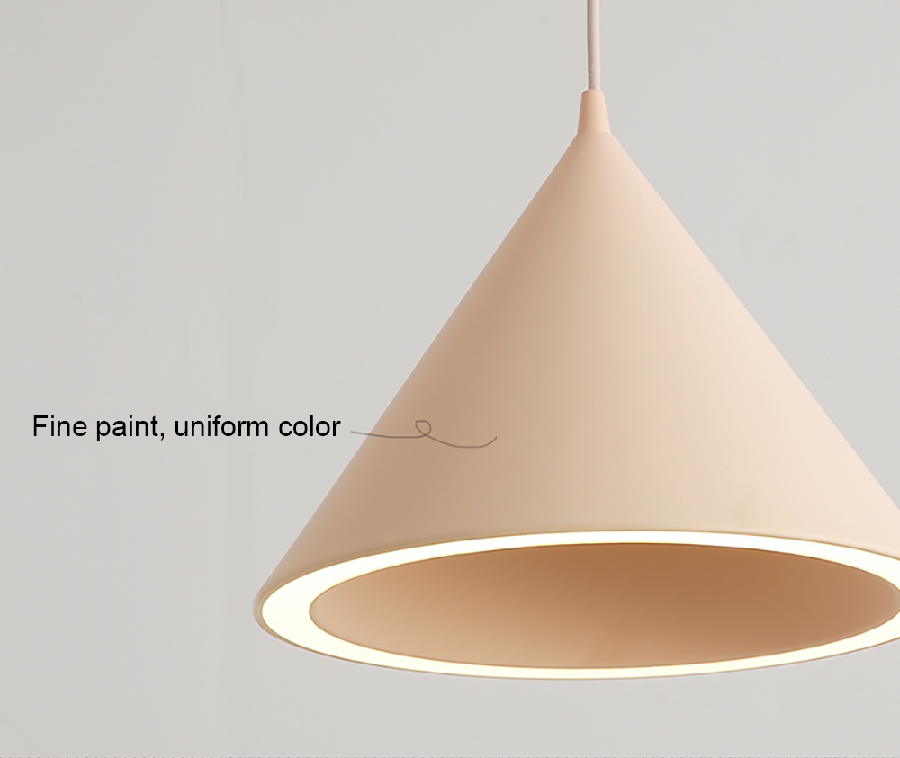 Modern Creative Macaron Chandeliers Single Colorful Metal Cover Ceiling Decorative Dining Pendant Lamp Wrought Iron Lamp Shade