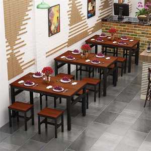 Commercial Simple Square Dining <strong>Table</strong> and Chair Set Suitable for Fast Food Stalls Snack Bars Hotels <strong>Canteens</strong> and Restaurants - Product Image 3