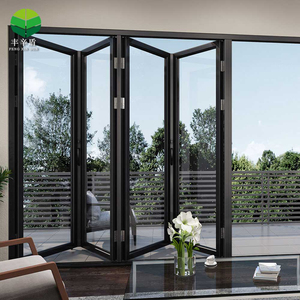 <span class=keywords><strong>Porte</strong></span> <span class=keywords><strong>Pliante</strong></span> Française Moderne en Aluminium Nouveau Bi Fold Verre Accordéon <span class=keywords><strong>Patio</strong></span> Partition Portes Coulissantes <span class=keywords><strong>Prix</strong></span> Usine pour Villa Intérieur - Product Image 3