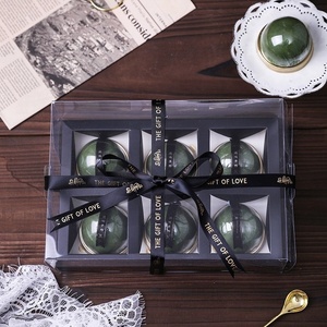 กล่องของขวัญขนมไหว้พระจันทร์/<span class=keywords><strong>คั</strong></span><span class=keywords><strong>พ</strong></span><span class=keywords><strong>เค้ก</strong></span>/บิสกิต สีทอง แดง ดำ 4/6 ชิ้น - Product Image 3