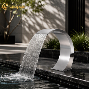 Fontaine de piscine en acier inoxydable pour spa et douche, rideau d'eau cascade pour <span class=keywords><strong>jardin</strong></span> et piscine - Product Image 1