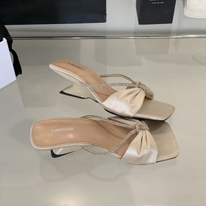 Sandales à talons de 5 cm pour femmes, confortables et décontractées, avec strass - Product Image 5