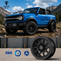 Jantes Beadlock forgées en aluminium 6061-T6 noir mat 17x9 18x9 pouces 6x139.7, légères, tout-terrain, compatibles avec Ford Bronco deux portes