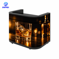 Table de DJ LED pliable et portable, écran LED incurvé pour DJ, pour événements professionnels, décoration de clubs et promotion de marque
