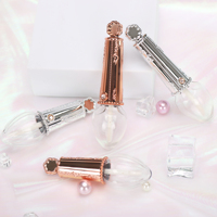 Tubes de brillant à lèvres argenté scintillant Sweetheart 2026 - Flacons cosmétiques en plastique personnalisables (impression de logo/vente en gros)