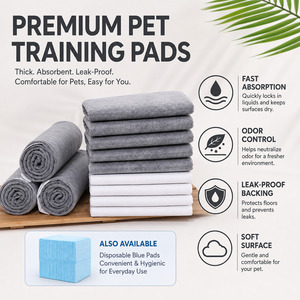 Tapis absorbants jetables pour animaux de compagnie (100 pièces) avec désodorisant au <span class=keywords><strong>charbon</strong></span> de bambou et matériau absorbant SAP pour la gestion intelligente des animaux – Cadeau - Product Image 2