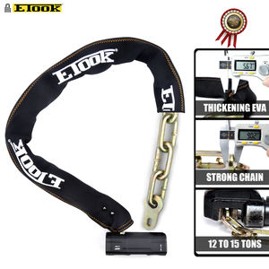 ETOOK <span class=keywords><strong>ART</strong></span> Serrure de chaîne de vélo à combinaison carrée de 9mm - Product Image 6
