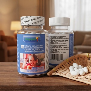 Wins Town Winstown Capsule Softgel di Calcio, Ferro, Zinco e Selenio per Bambini e Adulti - Vegane e Naturali, Certificate HACCP - Product Image 1