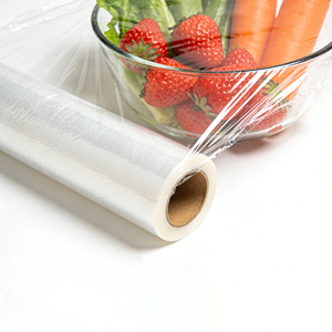 Compostable Soft Food Grade Cling Film Food <strong>Wrap</strong> with Cutter BPA-Free Stretch Certified <strong>Clear</strong> - Product Image 4