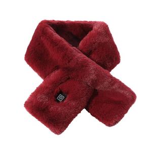 Morbido peluche riscaldamento elettrico sciarpa calda ricarica USB scaldacollo elettrico senza fili - Product Image 6