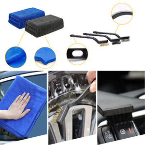 Car Wash Tool Kit 42-Piece With Foam <b>Spray</b> Bottle Brush Towel Interior Exterior Cleaning <b>Set</b> - Product Image 2