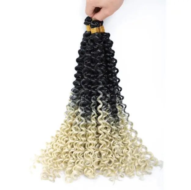 Paixão torção cabelo Crochet Braid extensões onda água sintético crotchet tranças crochet trança cabelo