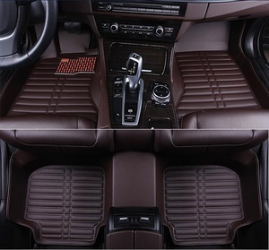 Revêtement de sol antidérapant de qualité supérieure pour voiture, élégant, imperméable, en cuir PU 5D, ensemble complet de tapis de sol pour VW/<span class=keywords><strong>Nissan</strong></span> - Product Image 6
