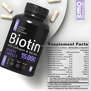 Nhãn hiệu riêng chăm sóc tóc chăm sóc da và chăm sóc móng tay sản phẩm cho người lớn Biotin Collagen và <span class=keywords><strong>keratin</strong></span> thực phẩm bổ sung - Product Image 5