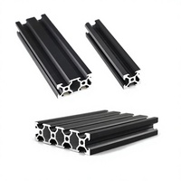 Profilé en aluminium anodisé à rainures en T 8017 25 x 25, extrusion en alliage pour cadre de porte et de fenêtre, clôture