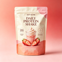Sachet Doypack Personnalisé Imprimé avec Fermeture Zip Refermable pour Poudre de Protéine et Compléments Alimentaires