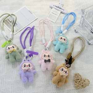 Dễ thương bong bóng LaBobo Mini ví tai nghe lưu trữ túi vài Keychain Ba lô Mặt dây chuyền búp bê sang Trọng Quà Tặng - Product Image 1