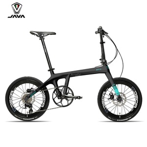 Java ARIA CB karbon Fiber çerçeve 18 S katlanabilir bisiklet 18 hız hidrolik disk fren 20 inç 406 BMX erkek dişi bisiklet katlanır bisiklet - Product Image 2