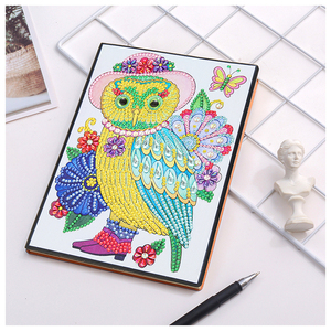 La migliore vendita fai <span class=keywords><strong>da</strong></span> te mosaico gufo modello animale diamante ricamo 5D pittura diamante a forma di cristallo diamante Notebook - Product Image 1