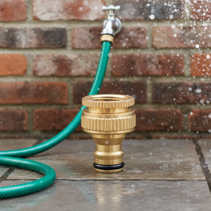 ข้อต่อสายยางทองเหลืองสำหรับสวน  แบบเกลียวใน-<span class=keywords><strong>เกลียว</strong></span>นอก  สำหรับระบบน้ำหยด  แบบเชื่อมต่อเร็ว - Product Image 4