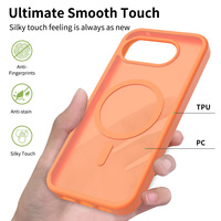 Funda para Google Pixel 10A, Naranja Mate Translúcida, de Lujo, Suave al Tacto, Personalizada, Antigolpes, Magnética, Venta al Por Mayor de Fábrica