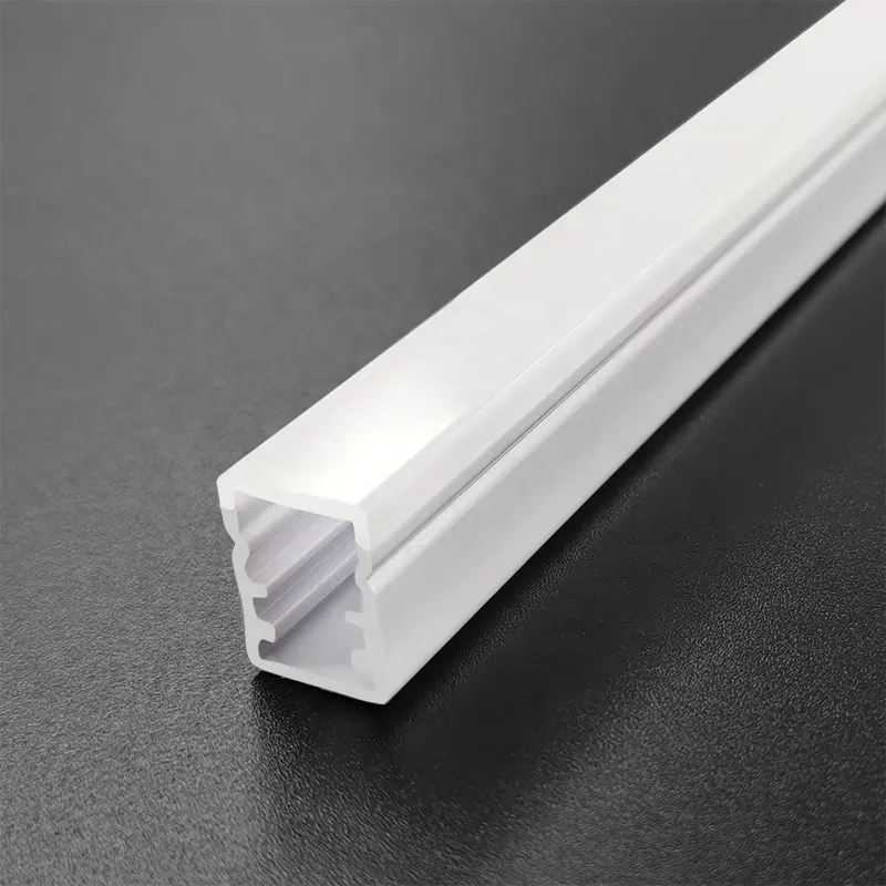 Voor Trein En Bus Led Licht Behuizing Dubbele Gekleurde Prismatische Co-extrusie Polycarbonaat Profiel Led Licht Diffuser Cover