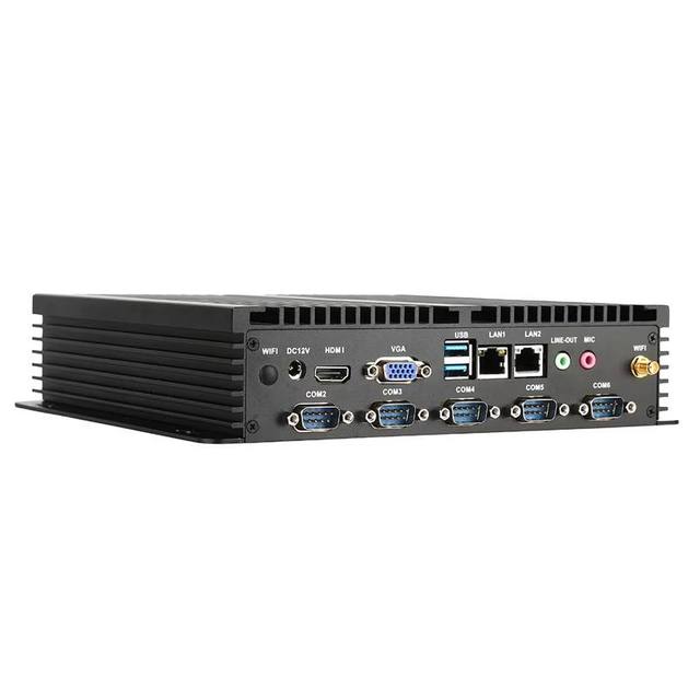Fanless Industrial Mini Pc J1900 Win10 Pro Computer Hardware Software Laptop