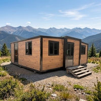 Maison conteneur pliable Jiezhu à double aile extensible, épaissie et respirante, avec design graphique, pour dortoir et usage résidentiel
