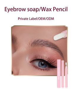 Crayon à sourcils en <span class=keywords><strong>cire</strong></span> coiffante avec logo personnalisé, marque privée, bâton <span class=keywords><strong>de</strong></span> <span class=keywords><strong>cire</strong></span> à sourcils en gros, gel à sourcils, crayon à savon avec brosse - Product Image 4