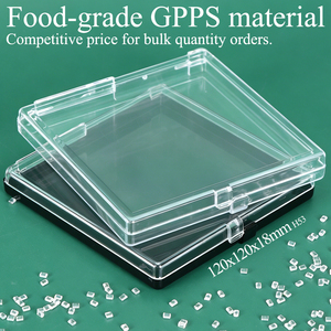 SUNSHING OEM ODM Clear Rigid Plastic Hinged Box Square Styrene Specimen Presentation Storage Case Acrylic Mineral Display Boxes - Product Image 3